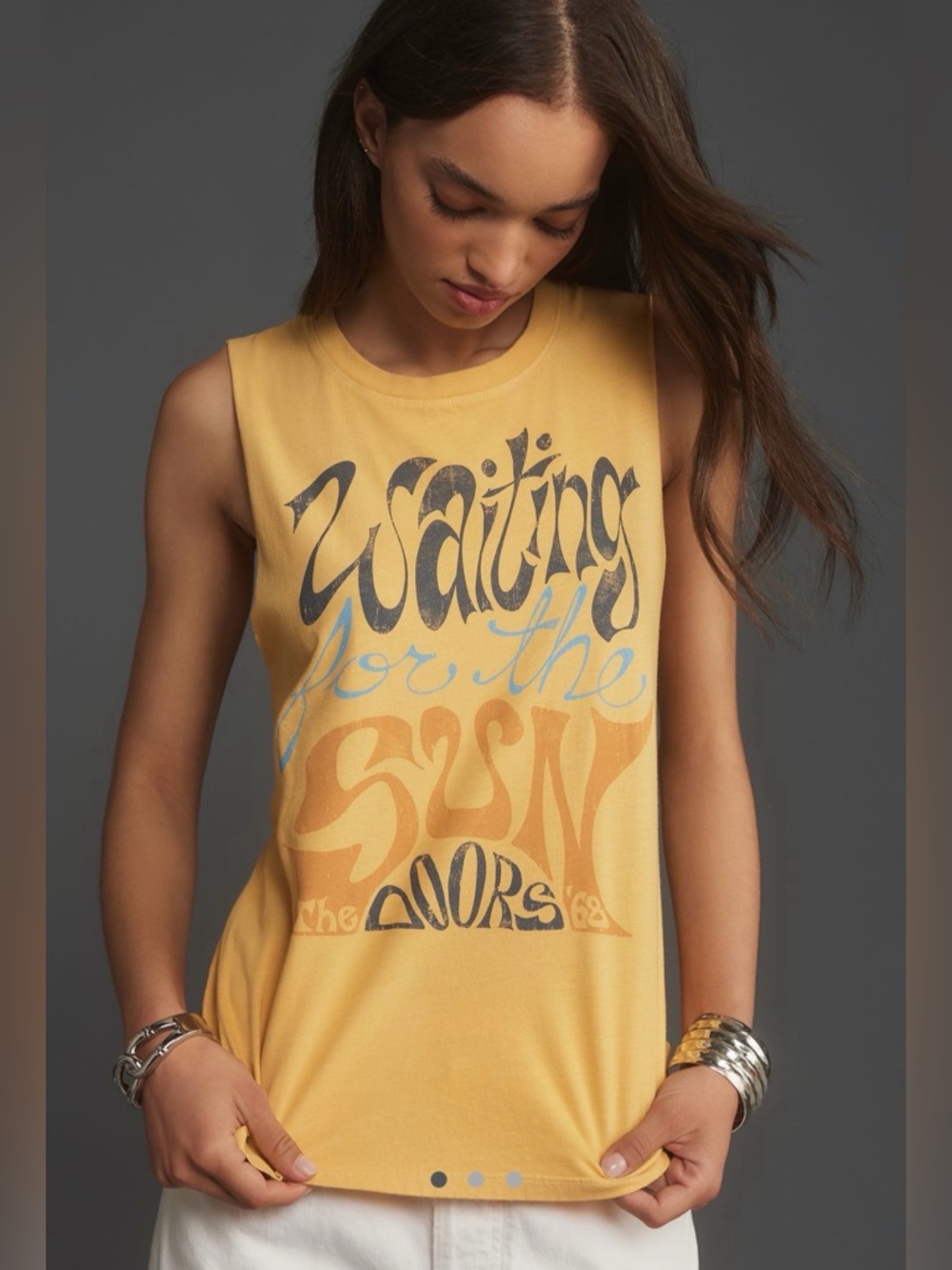Letluv The Doors Waiting on the Sun graphic tank - size small